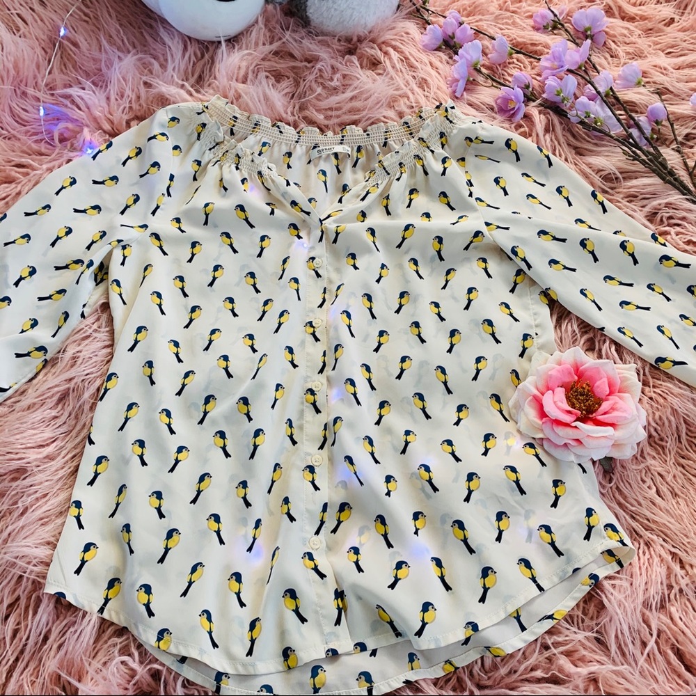 Old Navy Bird Blouse